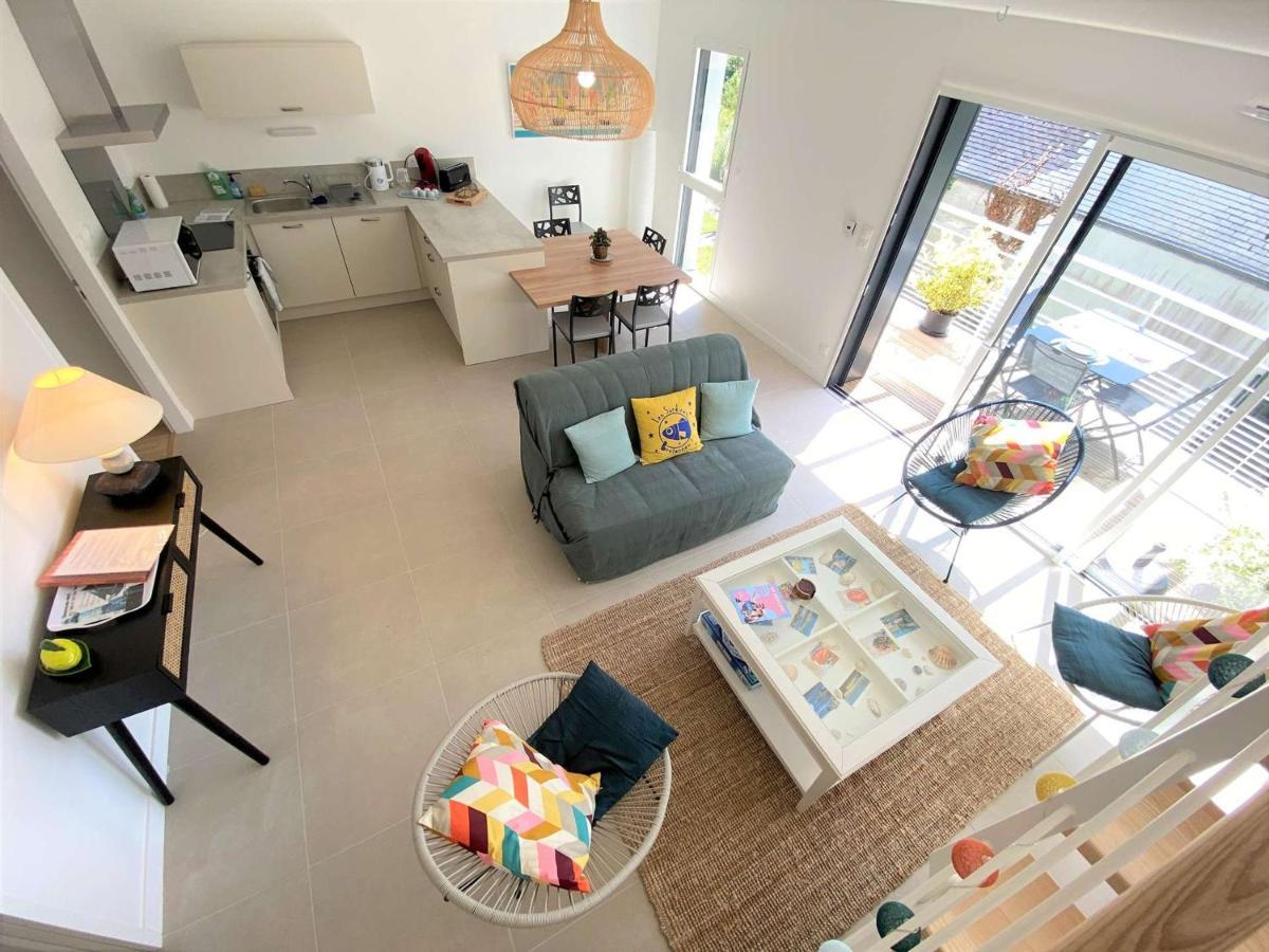 Duplex Lumineux A Benodet: Plage Et Thalasso A Pied, Terrasse, Parking Et Abri Velo Inclus - Fr-1-481-117 Eksteriør billede